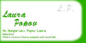 laura popov business card